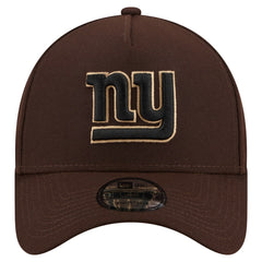 Burnt Wood A-Frame 9FORTY Adjustable Hat - New York Giants Hats