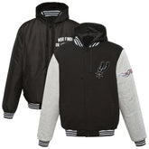 San Antonio Spurs JH Design 2014 NBA Finals Fleece Full-Zip Varsity Jacket