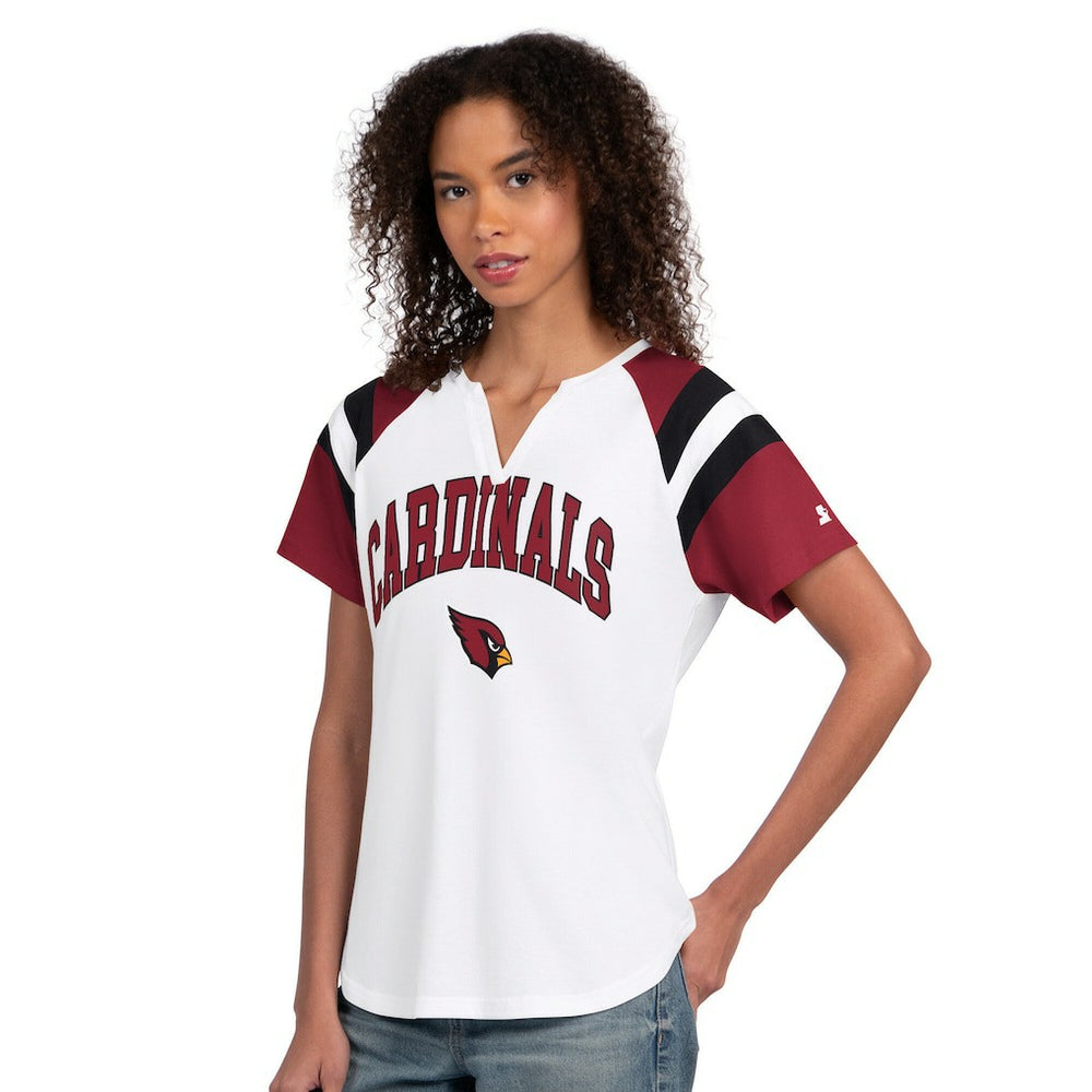 Starter Women's Game On Notch Neck T-Shirt - Arizona Cardinals T-shirts