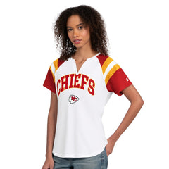 Starter Women's Game On Notch Neck T-Shirt - Kansas City Chiefs T-shirts