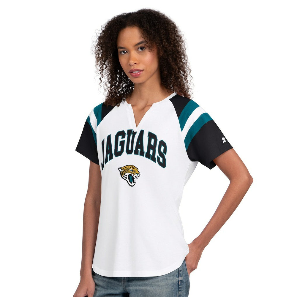 Starter Women's Game On Notch Neck T-Shirt - Jacksonville Jaguars T-shirts