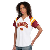 Starter Women's Game On Notch Neck T-Shirt - Washington Commanders T-shirts