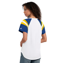 Starter Women's Game On Notch Neck T-Shirt - Los Angeles Rams T-shirts