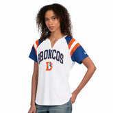 Starter Women's Game On Notch Neck T-Shirt - Denver Broncos T-shirts