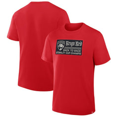 NHL Florida Panthers Back-To-Back Stanley Cup Champions Reign Red T-Shirt