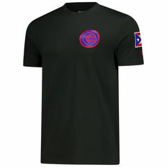 Black Chicago Cubs New Era Puerto Rico Country Flag T-Shirt