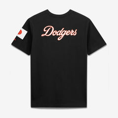 Black Los Angeles Dodgers New Era Japan Country Flag T-Shirt