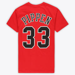 Mitchell & Ness Scottie Pippen Chicago Bulls Unisex Hardwood Classics Name & Number T-Shirt sale