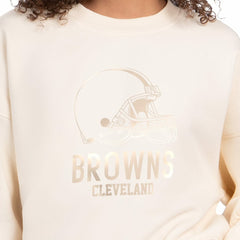 Starter Women's Travel Pastels Boxy Fleece Sweatshirt - Cleveland Browns Sweatshirts