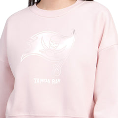 Starter Women's Travel Pastels Boxy Fleece Sweatshirt - Tampa Bay Buccaneers Sweatshirts