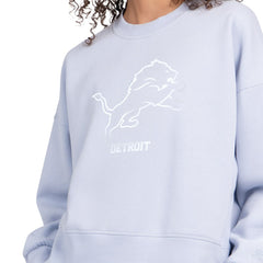 Starter Women's Travel Pastels Boxy Fleece Sweatshirt - Detroit Lions Sweatshirts