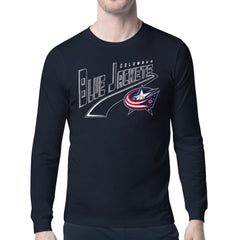 NHL Columbus Blue Jackets Starter Modern Tailsweep Long Sleeve T-Shirt