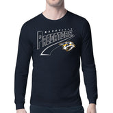 NHL Nashville Predators Starter Modern Tailsweep Long Sleeve T-Shirt