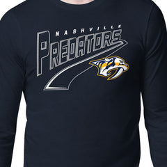 NHL Nashville Predators Starter Modern Tailsweep Long Sleeve T-Shirt