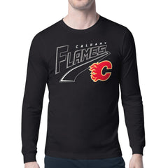 NHL Calgary Flames Starter Modern Tailsweep Long Sleeve T-Shirt