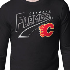 NHL Calgary Flames Starter Modern Tailsweep Long Sleeve T-Shirt
