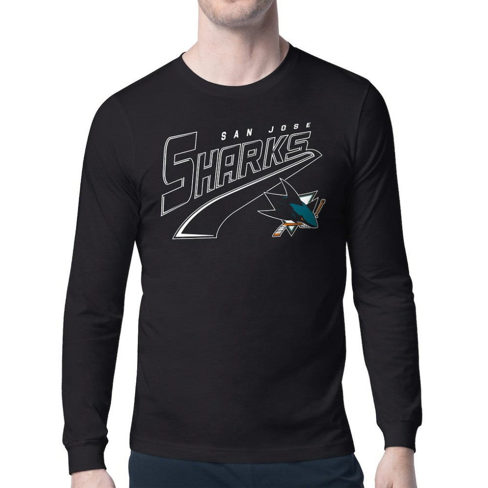 NHL San Jose Sharks Starter Modern Tailsweep Long Sleeve T-Shirt