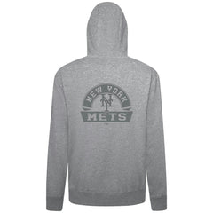Heather Gray New York Mets Levelwear Podium Banner Arch Full-Zip Hoodie