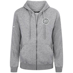 Heather Gray Chicago Cubs Levelwear Podium Banner Arch Full-Zip Hoodie