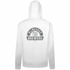 White Milwaukee Brewers Levelwear Podium Banner Arch Full-Zip Hoodie