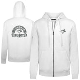 White Toronto Blue Jays Levelwear Podium Banner Arch Full-Zip Hoodie
