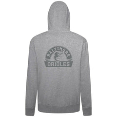 Heather Gray Baltimore Orioles Levelwear Podium Banner Arch Full-Zip Hoodie