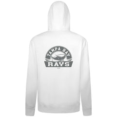 White Tampa Bay Rays Levelwear Podium Banner Arch Full-Zip Hoodie