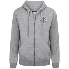 Heather Gray Minnesota Twins Levelwear Podium Banner Arch Full-Zip Hoodie