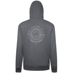Gray Chicago Cubs Levelwear Podium Valiant Hoodie