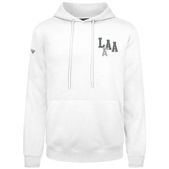 White Los Angeles Angels Levelwear Podium Grain Hoodie