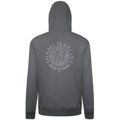Gray Miami Marlins Levelwear Podium Grain Hoodie