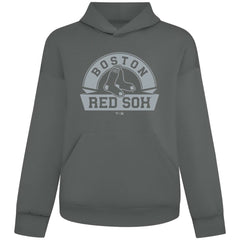 Gray Boston Red Sox Levelwear Luxe Signature Banner Arch Tri-Blend Hoodie