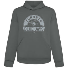 Gray Toronto Blue Jays Levelwear Luxe Signature Banner Arch Tri-Blend Hoodie