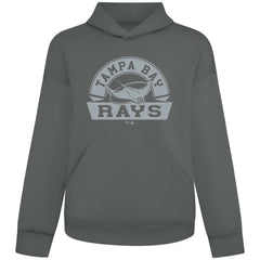 Gray Tampa Bay Rays Levelwear Luxe Signature Banner Arch Tri-Blend Hoodie