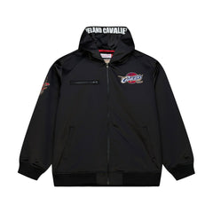 Mitchell & Ness Cleveland Cavaliers Hardwood Classics Nights Walk the Tunnel Satin Bomber Full-Snap Hooded Jacket sale