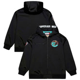 Mitchell & Ness Memphis Grizzlies Hardwood Classics Nights Walk the Tunnel Satin Bomber Full-Snap Hooded Jacket