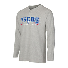 Philadelphia 76ers Concepts Sport Hawthorn Thermal Knit Long Sleeve Henley T-Shirt