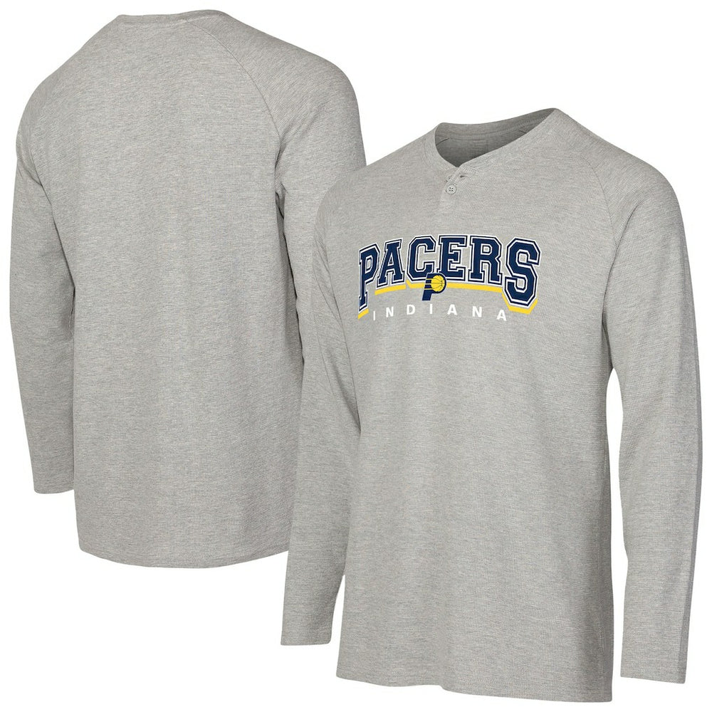 Indiana Pacers Concepts Sport Hawthorn Thermal Knit Long Sleeve Henley T-Shirt