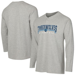Minnesota Timberwolves Concepts Sport Hawthorn Thermal Knit Long Sleeve Henley T-Shirt
