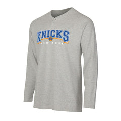 New York Knicks Concepts Sport Hawthorn Thermal Knit Long Sleeve Henley T-Shirt
