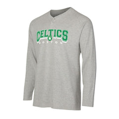 Boston Celtics Concepts Sport Hawthorn Thermal Knit Long Sleeve Henley T-Shirt