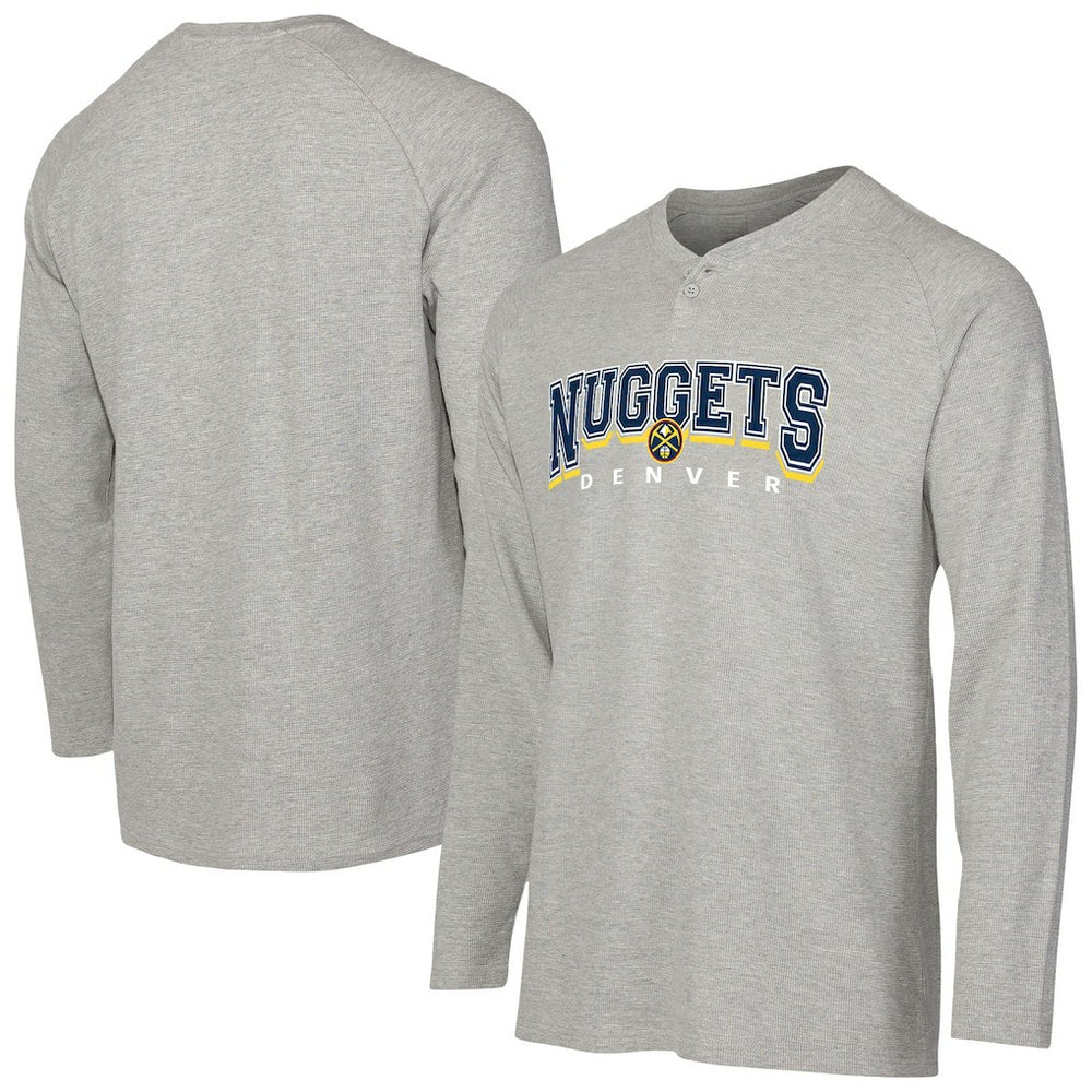 Denver Nuggets Concepts Sport Hawthorn Thermal Knit Long Sleeve Henley T-Shirt sale