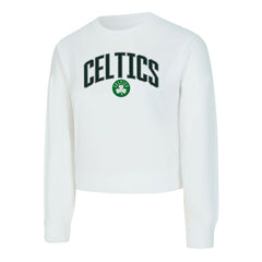 Boston Celtics Concepts Sport Women's Laney Chenille Cropped Long Sleeve T-Shirt