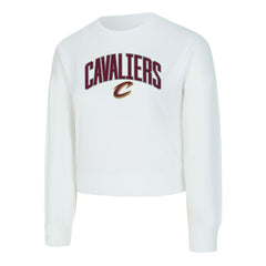 Cleveland Cavaliers Concepts Sport Women's Laney Chenille Cropped Long Sleeve T-Shirt sale