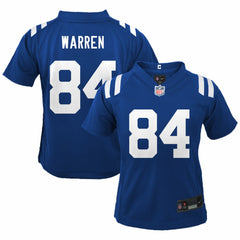 Tyler Warren Preschool Team Game Jersey - Indianapolis Colts Jerseys