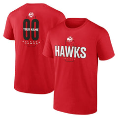 Atlanta Hawks Center Court Name & Number Custom T-Shirt