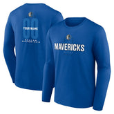 Dallas Mavericks Center Court Name & Number Custom Long Sleeve T-Shirt sale