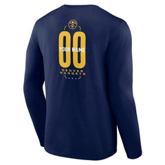 Denver Nuggets Center Court Name & Number Custom Long Sleeve T-Shirt sale