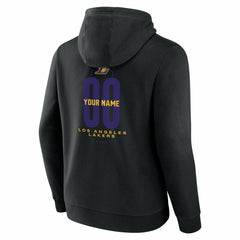 Los Angeles Lakers Center Court Name & Number Custom Hoodie