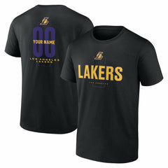Los Angeles Lakers Center Court Name & Number Custom T-Shirt